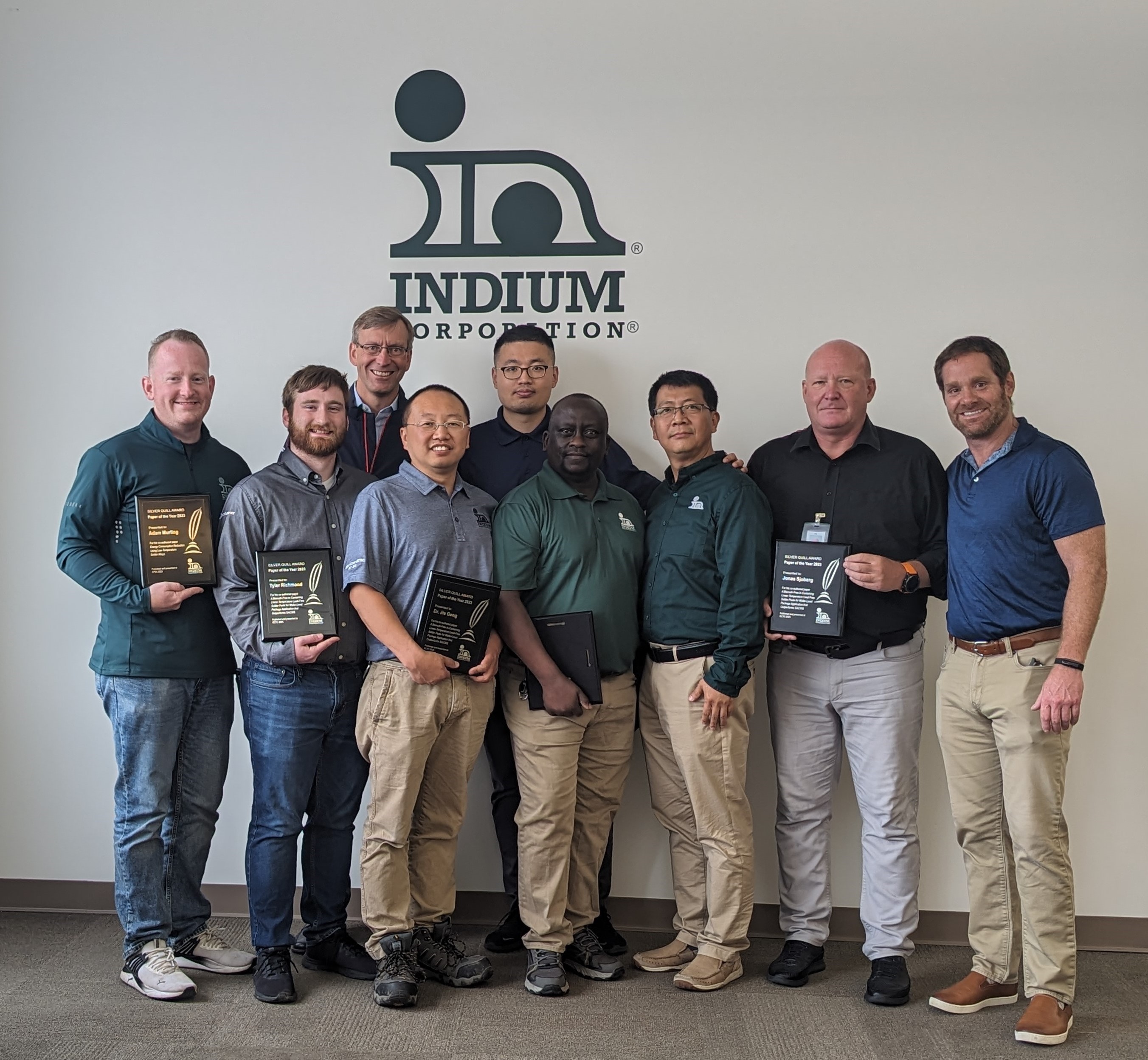 Indium Corporation Awards Silver QuillHonor to Authors of Cutting-Edge Technical Content news photo